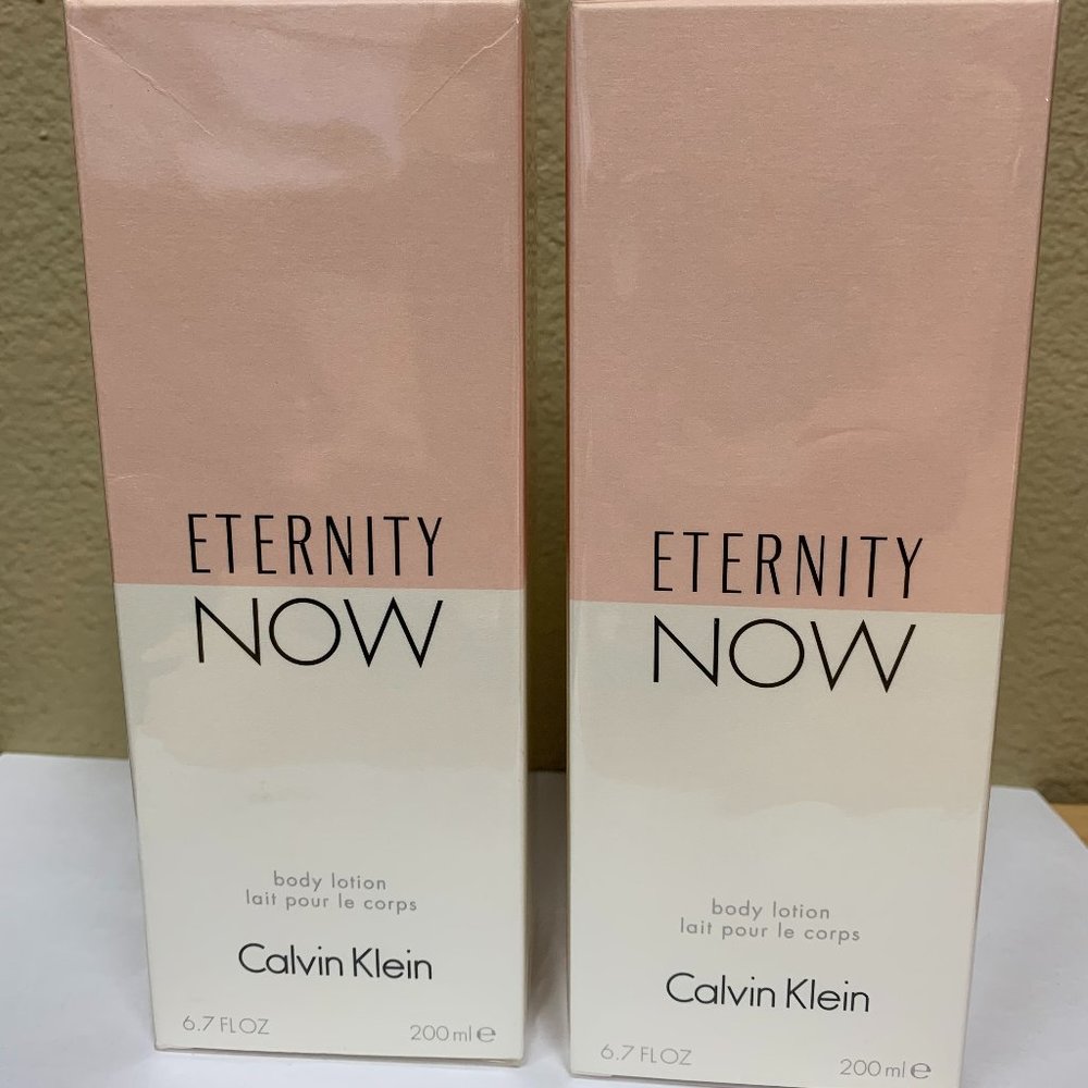 TWO Calvin Klein ETERNITY NOW Body Lotion, 6.7 oz